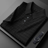 Polo Texturé à Motif Vertical