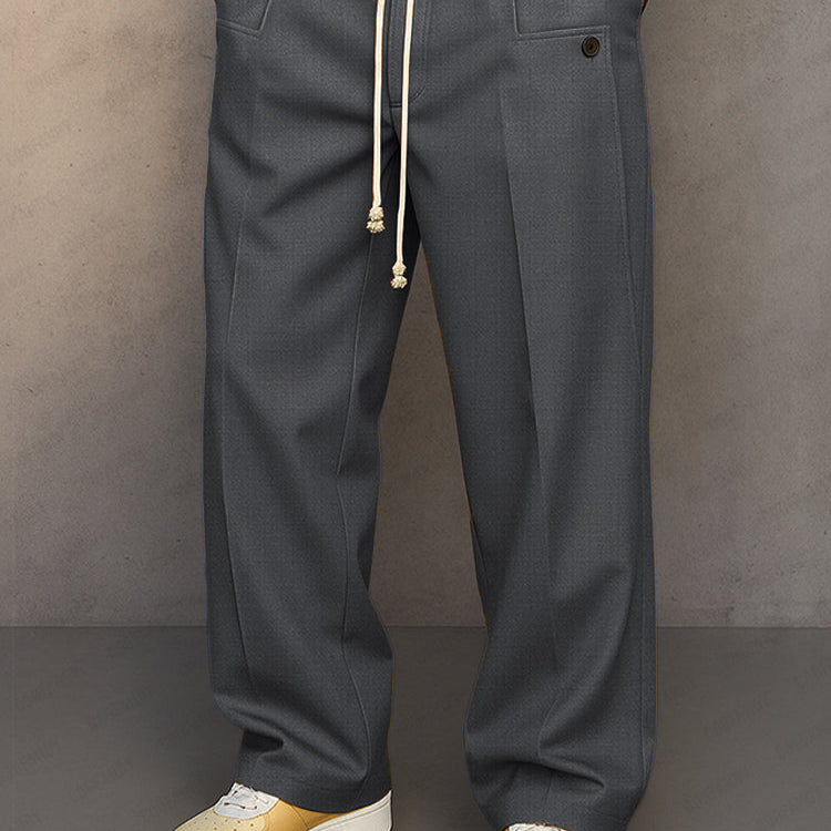 Pantalon Homme Décontracté à Cordon