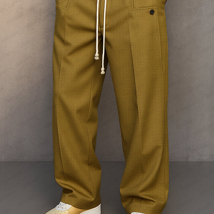 Pantalon Homme Décontracté à Cordon