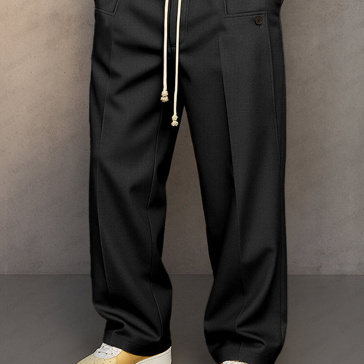 Pantalon Homme Décontracté à Cordon