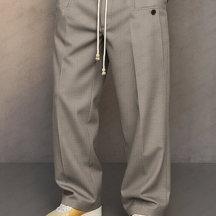 Pantalon Homme Décontracté à Cordon
