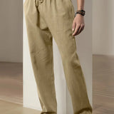 Pantalon Ample à Taille Élastique et Cordon