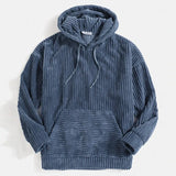 Sweat à Capuche Texturé en Maille