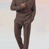 Ensemble Texturé Henley et Pantalon