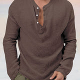Ensemble Texturé Henley et Pantalon