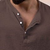 Ensemble Texturé Henley et Pantalon