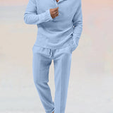 Ensemble Texturé Henley et Pantalon