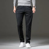 Pantalon Texturé à Motif Géométrique Discret
