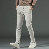 Pantalon Chino Texturé Coupe Fuselée