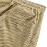 Pantalon Homme en Velours Côtelé à Cordon