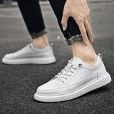 Baskets basses homme à lacets et panneaux surpiqués