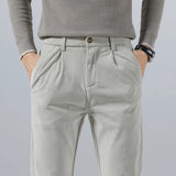 Pantalon Chino Texturé Coupe Fuselée