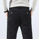 Pantalon Chino Texturé Coupe Fuselée