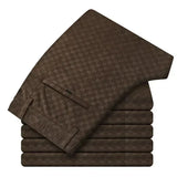 Pantalon Texturé à Motif Géométrique Discret