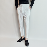 Pantalon Habillé à Double Boutonnage Latéral