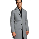 Manteau Homme Long à Revers Classiques