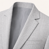 Blazer Ajusté Été Gris Homme