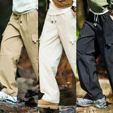 Pantalon Cargo Ample Outdoor à Taille Élastique
