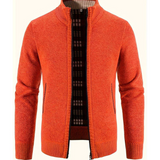 Gilet Zippé Texturé à Col Montant