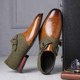 Chaussures Habillées à Boucle Contrastée
