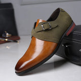 Chaussures Habillées à Boucle Contrastée