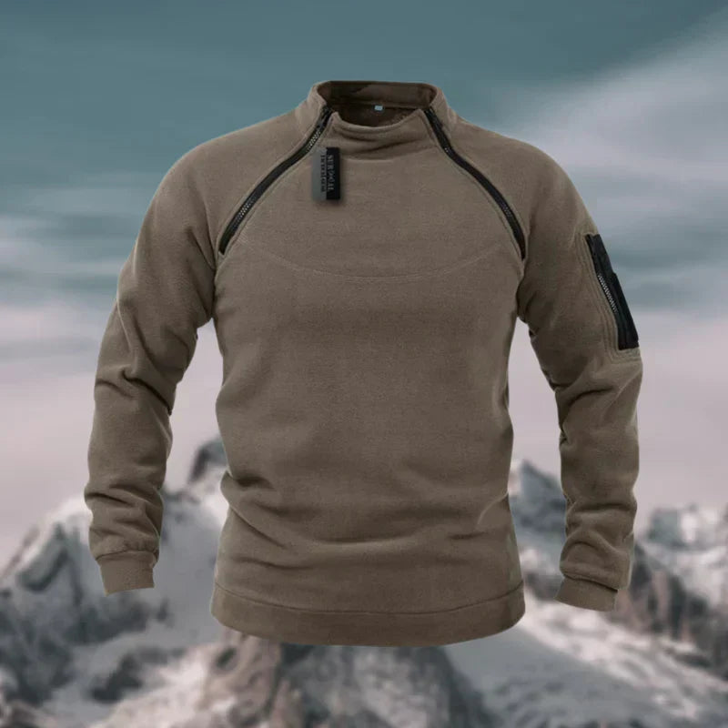 Pull Technique à Col Montant Zippé