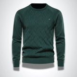 Pull Tricoté Homme Motif Texturé