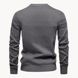 Pull Tricoté Texturé à Motif Linéaire