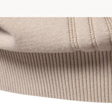 Pull Tricoté Texturé à Motif Linéaire