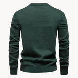 Pull Tricoté Texturé à Motif Linéaire