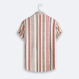 Chemise à Motif Vertical Ethnique