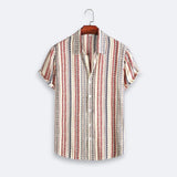 Chemise à Motif Vertical Ethnique