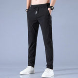 Pantalon Cargo Fuselé à Taille Élastique