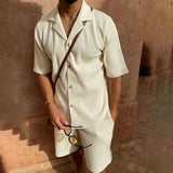 Ensemble Texturé Chemise et Short