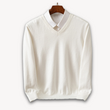 Pull Homme Col V en Maille Fine