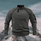 Pull Technique à Col Montant Zippé