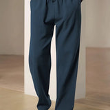 Pantalon Ample à Taille Élastique et Cordon