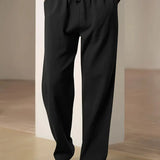 Pantalon Ample à Taille Élastique et Cordon