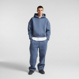 Ensemble de survêtement à capuche décontracté pour hommes – Ensemble deux pièces surdimensionné et respirant pour le fitness et le quotidien