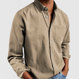 Chemise Texturée à Poche Poitrine
