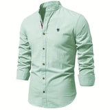 Chemise Ajustée à Col Officier