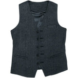Costume trois pièces homme en tweed de laine