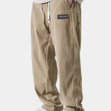 Pantalon Homme en Velours Côtelé à Cordon