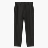 Pantalon Habillé Fuselé à Plis Marqués