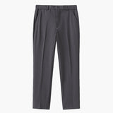 Pantalon Habillé Fuselé à Plis Marqués