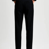 Pantalon Ajusté Élégant Noir Homme