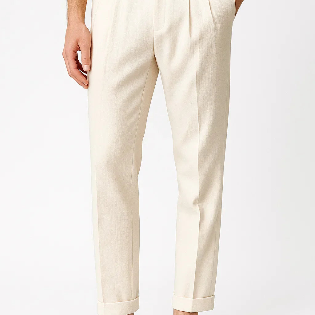 Pantalon Homme Habillé Coupe Droite