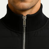 Manteau Matelassé Automne Léger Noir Homme