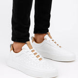 Baskets Homme Blanches à Lacets