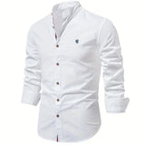 Chemise Ajustée à Col Officier